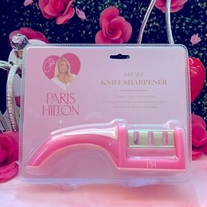 🩷💕Paris Hilton pink shimmer Knife Sharpener